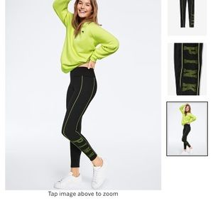 PINK ultimate high wasted leggings with new mesh!